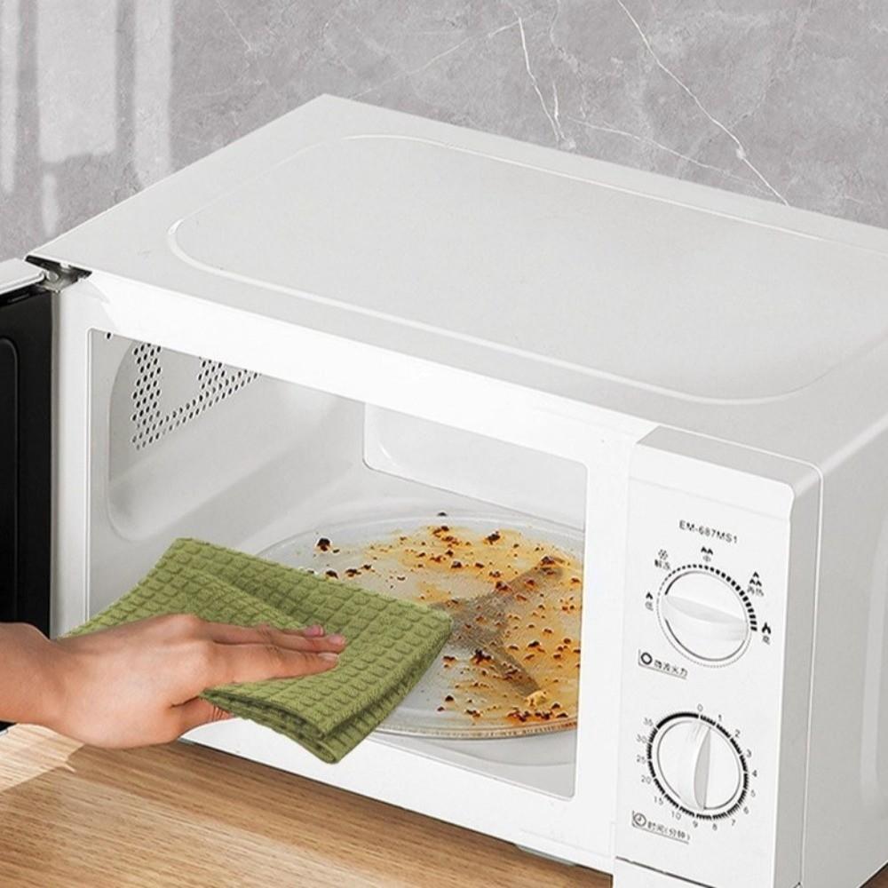 20Pcs/Roll Absorbent Cleaning Wipes Microfiber Kitchen Cleaning Cloths Durable Rag Wet and Dry