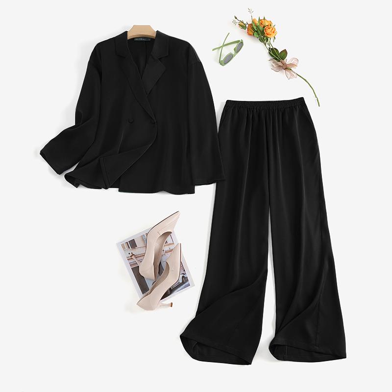 ZANZEA Женский кардиган, пиджак и брюки, повседневный комплект из двух предметов