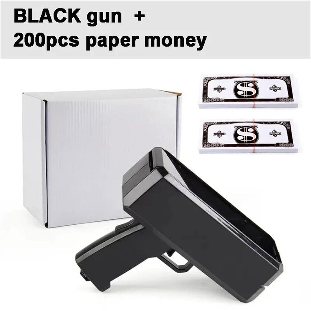 Money Shooter Gun That Look Real Fake Money Gun Shooter With Prop Money Handheld Spary Cash Gun For Game Movies Party Supplies