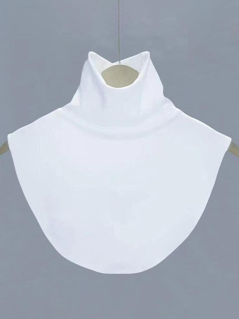 1 шт. Женский искусственный воротник Бархат Высокая эластичность Однотонный Высокая горловина Зимний Теплый Начес Базовый слой Украшение Женские аксессуары