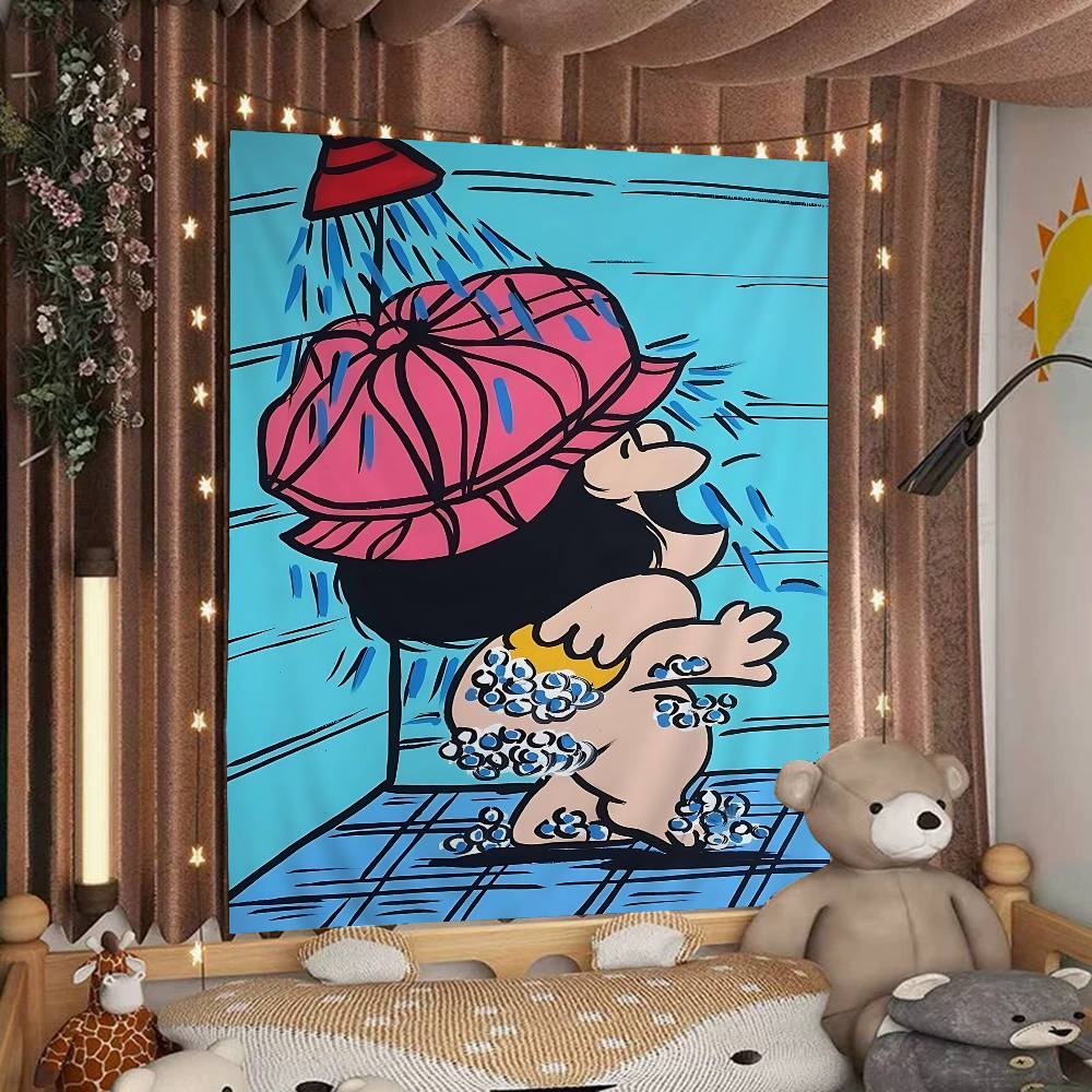 Cartoon MMafalda DIY Wall Tapestry For Living Room Home Dorm Decor Wall Art Decor