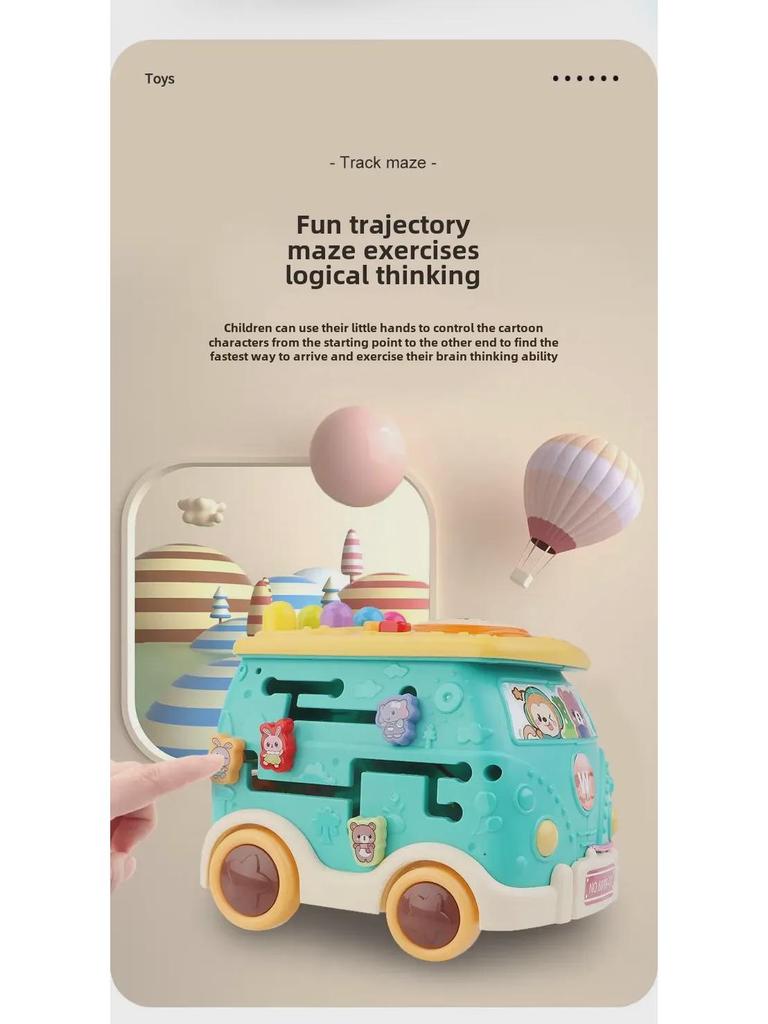 Музыкальная игрушка Hexahedron Baby Whack-a-Mole - обучающий барабан для мальчиков и девочек 1-2 лет