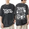 My Chemical Romance Long Live The Black Parade Мерч с тура Постиранные футболки Мужские Женские Готическая Панк-группа Оверсайз футболки