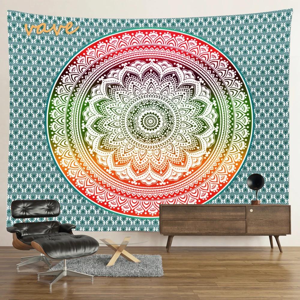 Индийский гобелен мандала цветок настенный богемный хиппи ткань большой гобелен одеяло дом общежитие эстетический декор комнаты