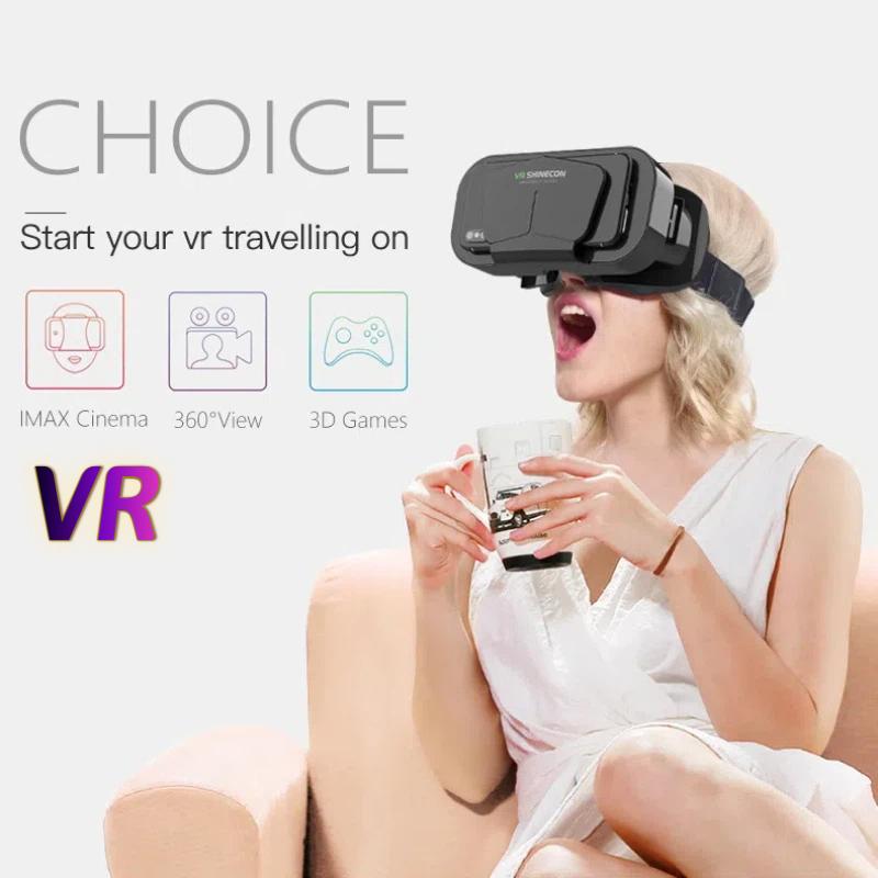 Умные VR-очки, Гарнитура виртуальной реальности, 3D-линзы с креплением на голову, Захватывающие видеоигры