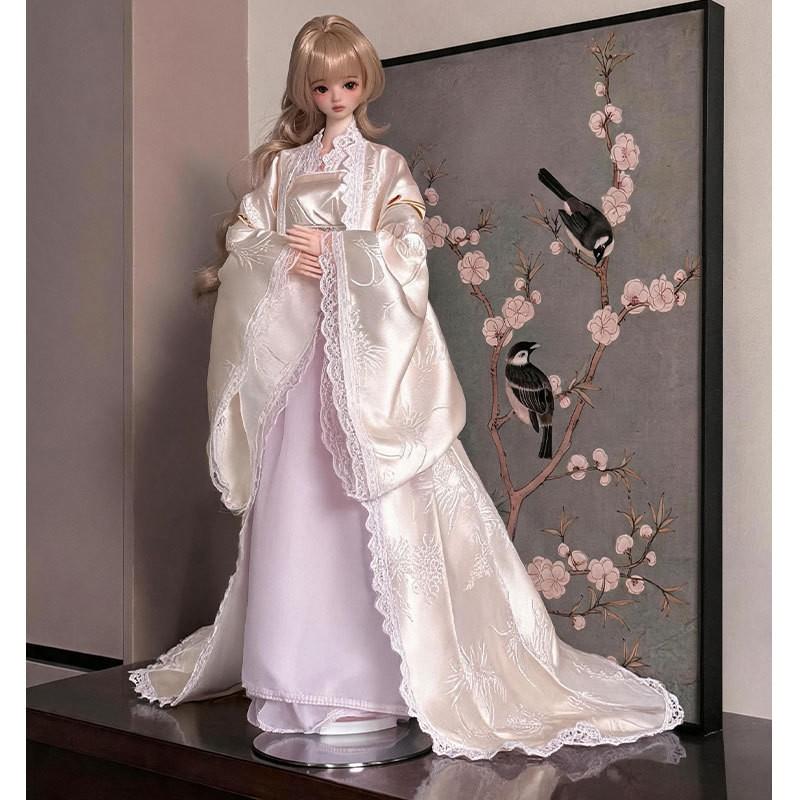 60cm BJD Doll Hanfu Outfit Set 3-Part Dolls Traditional Chinese Princess Costume Cotton Fabric No Or Shoes Included