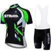 STRAVA Hot Cycling Suits Set Bib Team Edition Factory Drainable Design