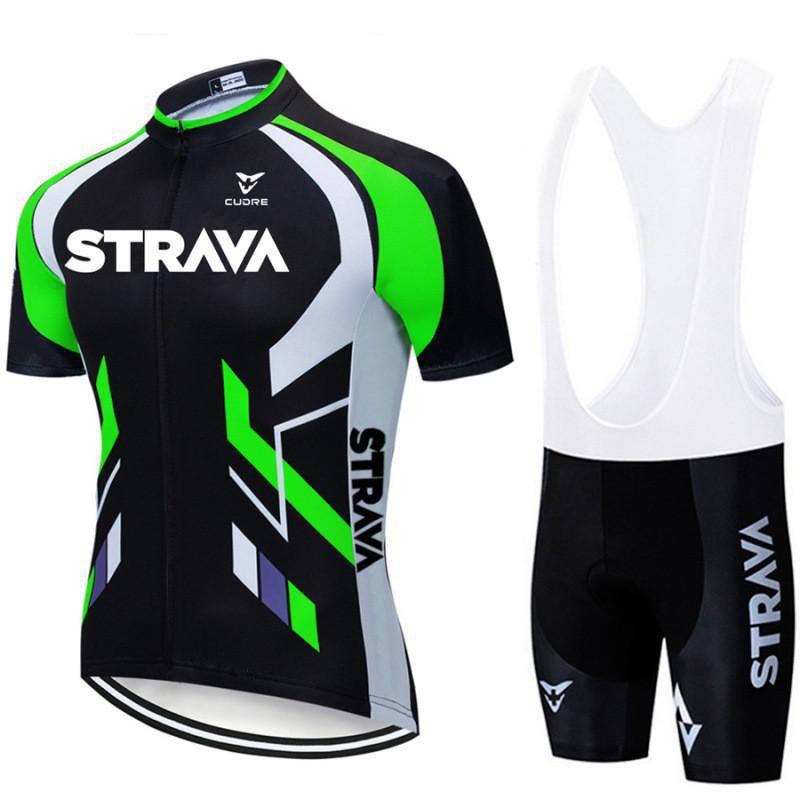 STRAVA Hot Cycling Suits Set Bib Team Edition Factory Drainable Design