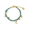 Bracelet - LUXENTER - Ayora - Cristal vert - Finition or jaune 18 carats - Longueur 16+3 cm