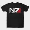 Мужская черная футболка с принтом, очень большая футболка n7-lawyer, хлопковая футболка с принтом на бумаге для переноса без разрезов