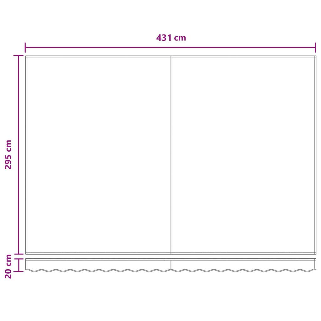 Electric Retractable Awning Taupe 4.5 * 3 m