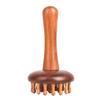 Portable Sandalwood Gua Sha Massage Brush Head Neck Abdominal Leg Body Meridian Massager Wooden Massage Tools