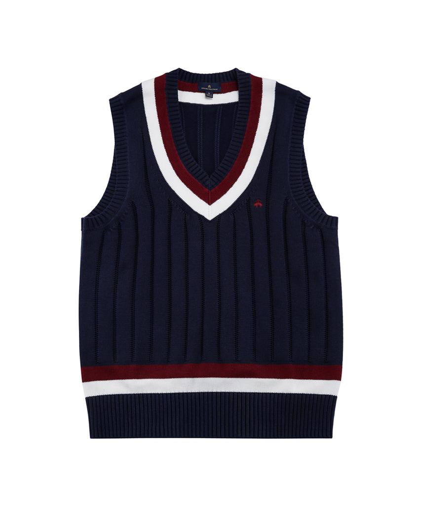Жилет Brooks Brothers с V-образным вырезом для тенниса (военно-морской флот) (Bbwvmf8475Qes)