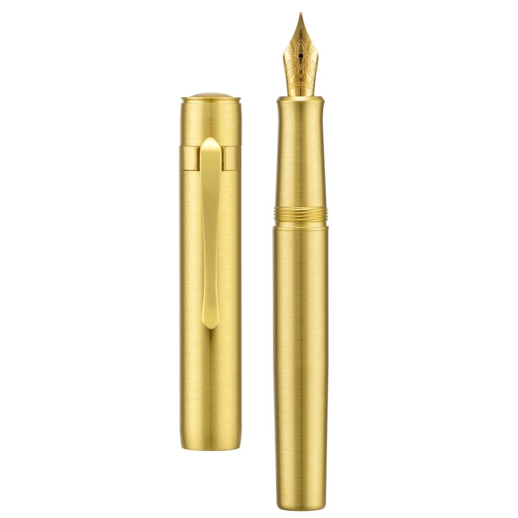 Hongdian M2 Mini Fountain Fine Brass Soft Slim Pocket Travel Pen Pen, Nib, Material, Nib,