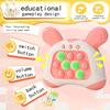 1 умная игрушка, 4 режима, 999 игровых уровней, с подсветкой, игровая консоль с быстрым нажатием, портативная игровая консоль, игровая консоль с быстрым нажатием, игрушка-пузырь, игровая консоль