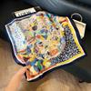 New Cashew Flower Square Scarf Women's Retro High-end Silk Scarf Fashion Versatile Temperament Scarf Thin 71 Cm