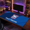 Ipswich Town Custom Large Mouse Pad, Personalized Name Text Print, Football Logo Non‑Slip Desk Mat Gaming Gift