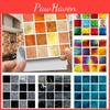 Vibrant 10pc Kitchen Tile Stickers With Mosaic Pattern Self-adhesive Wall Decor