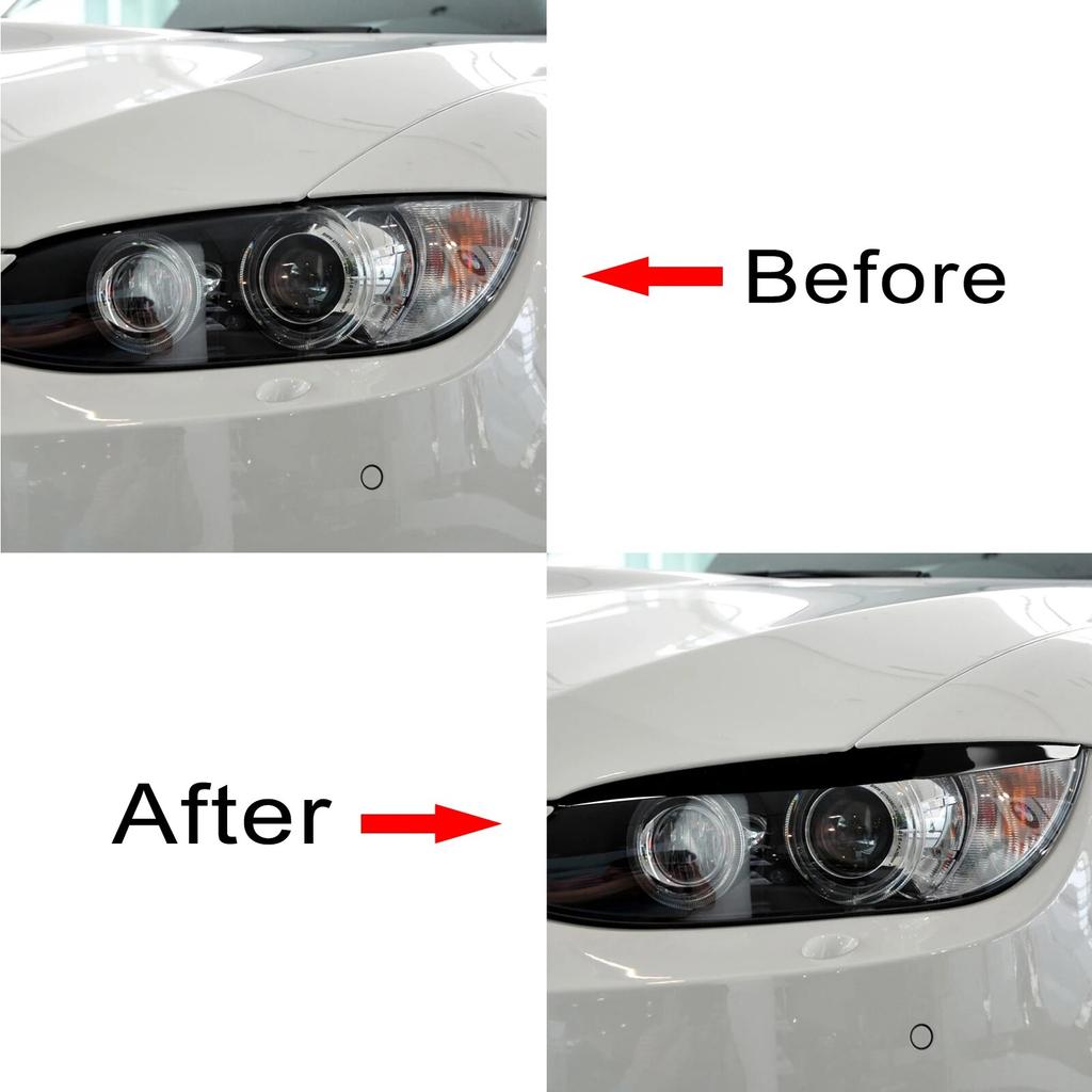 Накладка на фару, накладка на фару для бровей, декоративная наклейка для BMW 3 Series E92 E93 2006 2007 2008 2009 2010 2011 2012