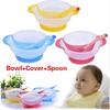 Детская твердая посуда для кормления, набор для кормления, наборы детских столовых приборов, устойчивая к падению, ложка с датчиком температуры