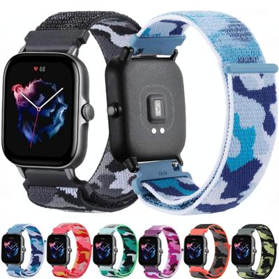 20 мм 22 мм Нейлоновый ремешок для Amazfit GTS 2/2e/3/4/GTS 2 mini/GTR 4/3/3 Pro/2/2e/47 мм Stratos 2 3 Браслет Amazfit Bip/Balance Ремешок