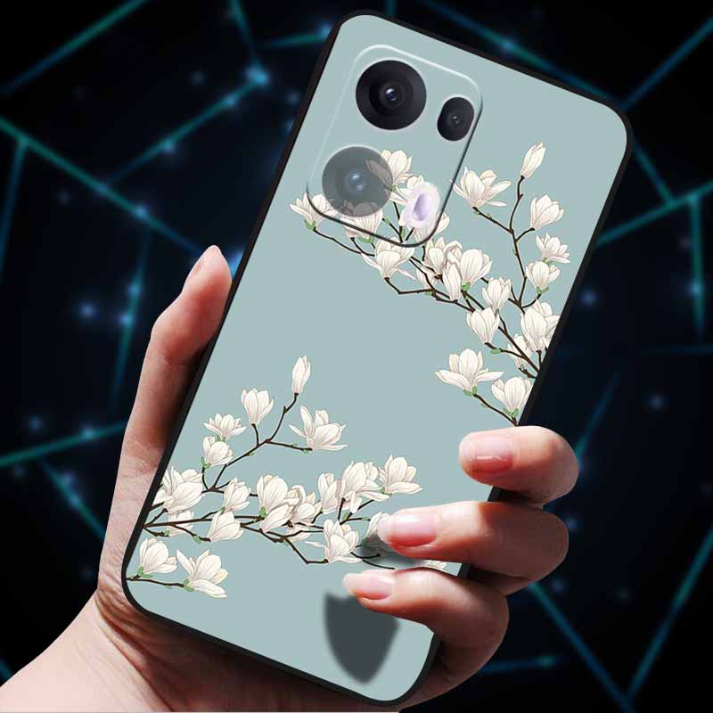 3D Цветочный тисненый чехол для OPPO Reno 13 Reno13 Pro 13F 5G, чехол из мягкого силикона для OPPO Reno13 Pro, задняя крышка