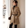 Women's Elegant Double-Sided Wool Belted Coat