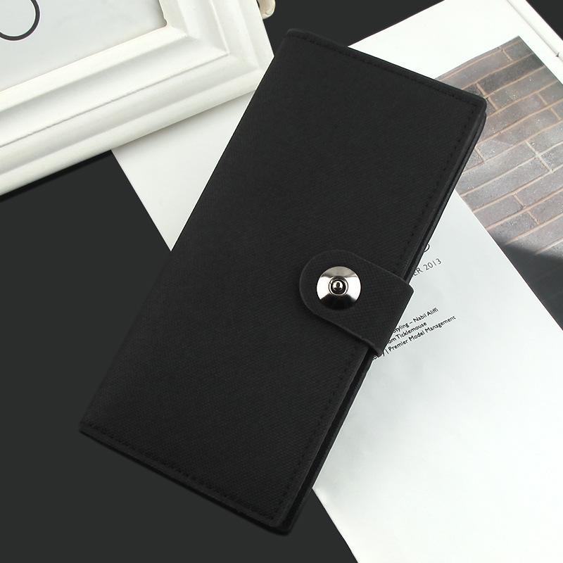 Мужской длинный холщовый кошелек с магнитной застежкой — многофункциональный, модный, вместительный держатель для карт.