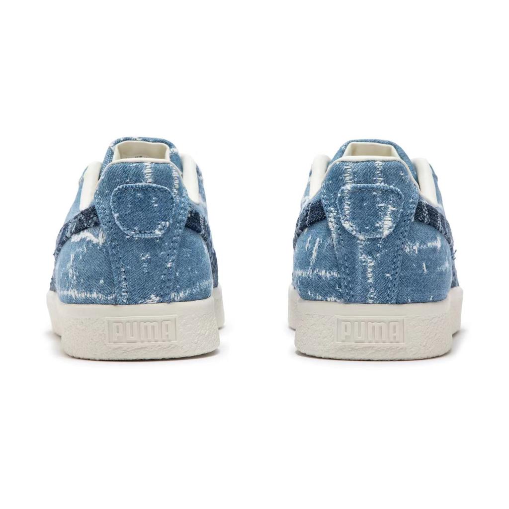 Puma Кроссовки Clyde Denim Unisex Синие Frosted-Ivory Faded-Denim 399655-01
