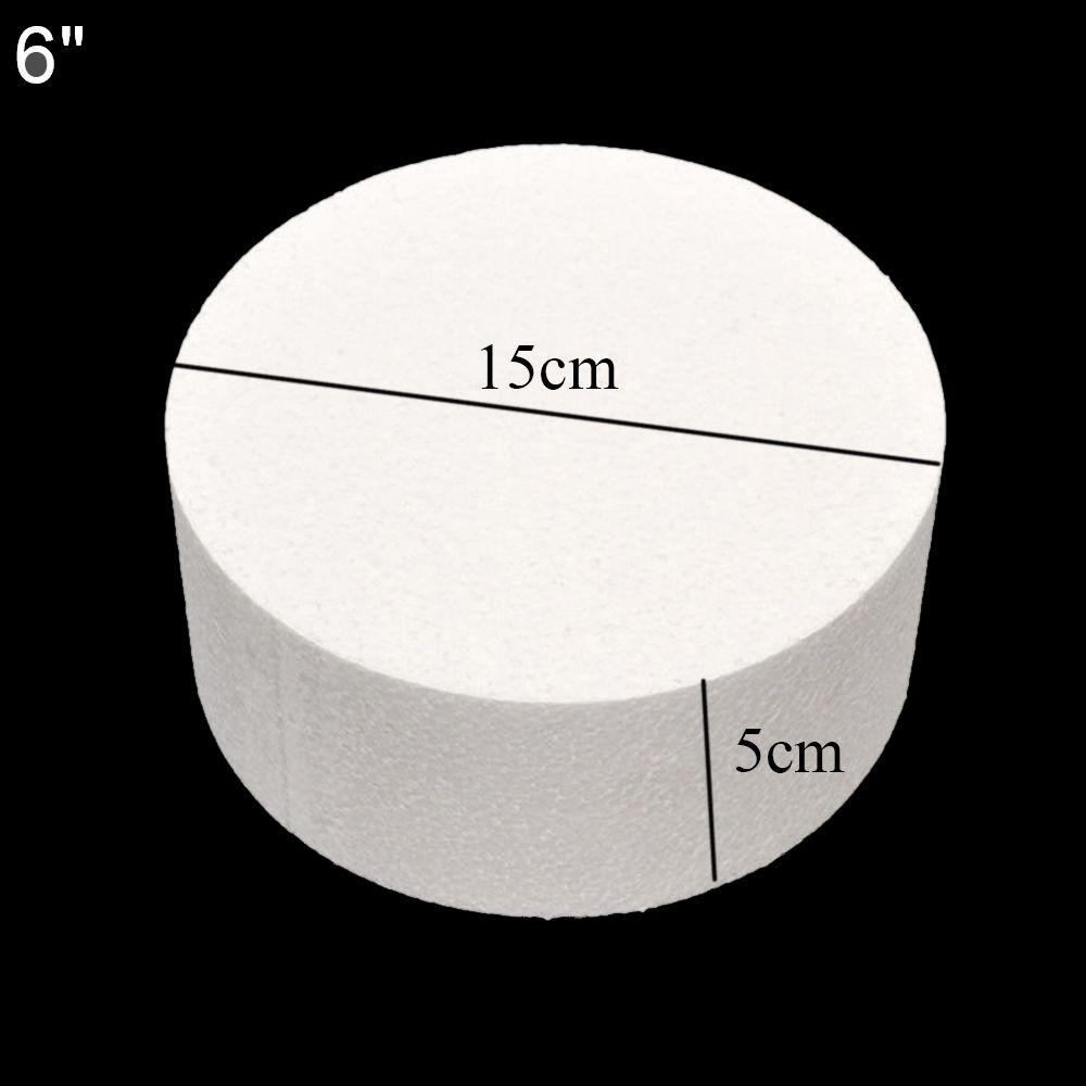 inch Flower Decor Party DIY Sugarcraft Polystyrene Styrofoam Round Practice Model Cake Foam Mould