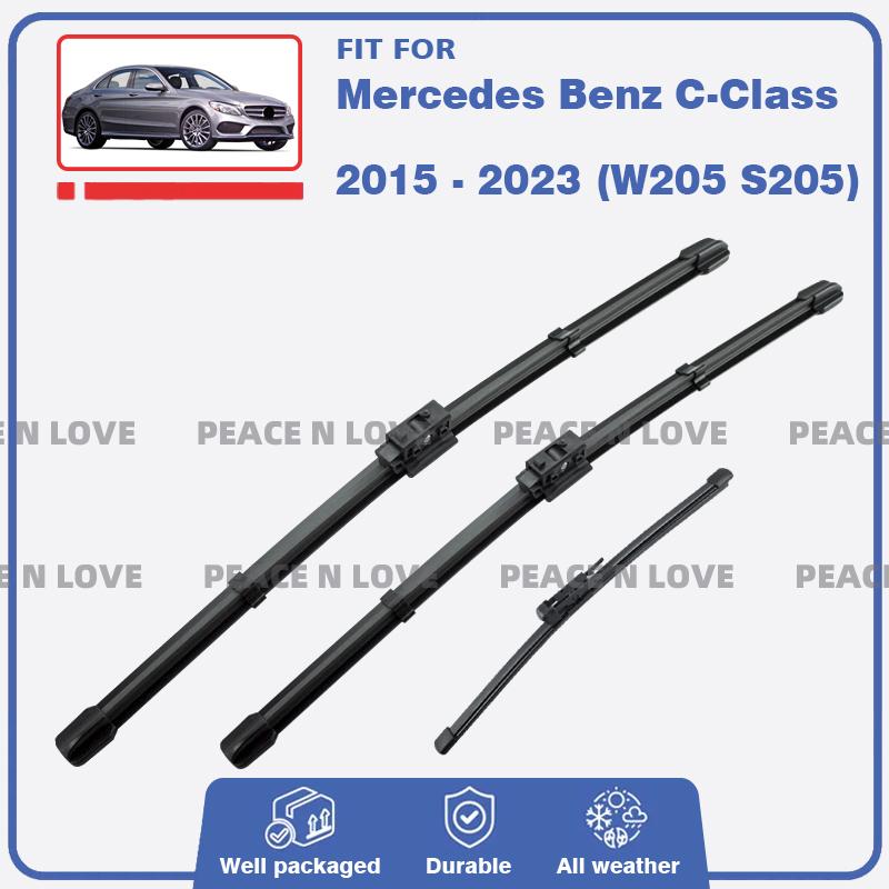 Front Rear Wiper Blades For Mercedes Benz C-Class W205 S205 2015- Windshield Windscreen Car Accessories C-Klasse C180 C200