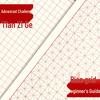 Утолщенная книга для каллиграфии с защитой от просачивания, с сетками «Ми Цзы Гэ» и «Тянь Цзы Гэ» для использования перьевой ручкой в начальных школах