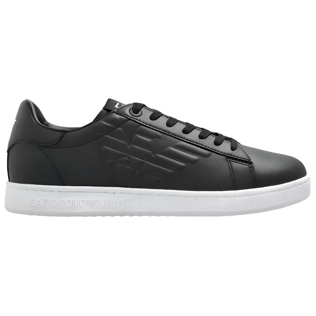 Emporio Armani EA7 Кожаные низкие кроссовки Мужские кроссовки Черный 7X000331AF10848UC001