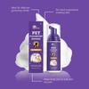 50ML Blueberry Pet Hair Shampoo Gentle Formula Cleaning Hair Dirts Lasting Fruit Fragrance Smoothing No Rinse Pet Hair Shampoo