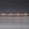 BELLA BOX Новый роскошный высококачественный темпераментный модный розовый красный имитация красного турмалина драгоценный камень цветной браслет сокровище для женщин