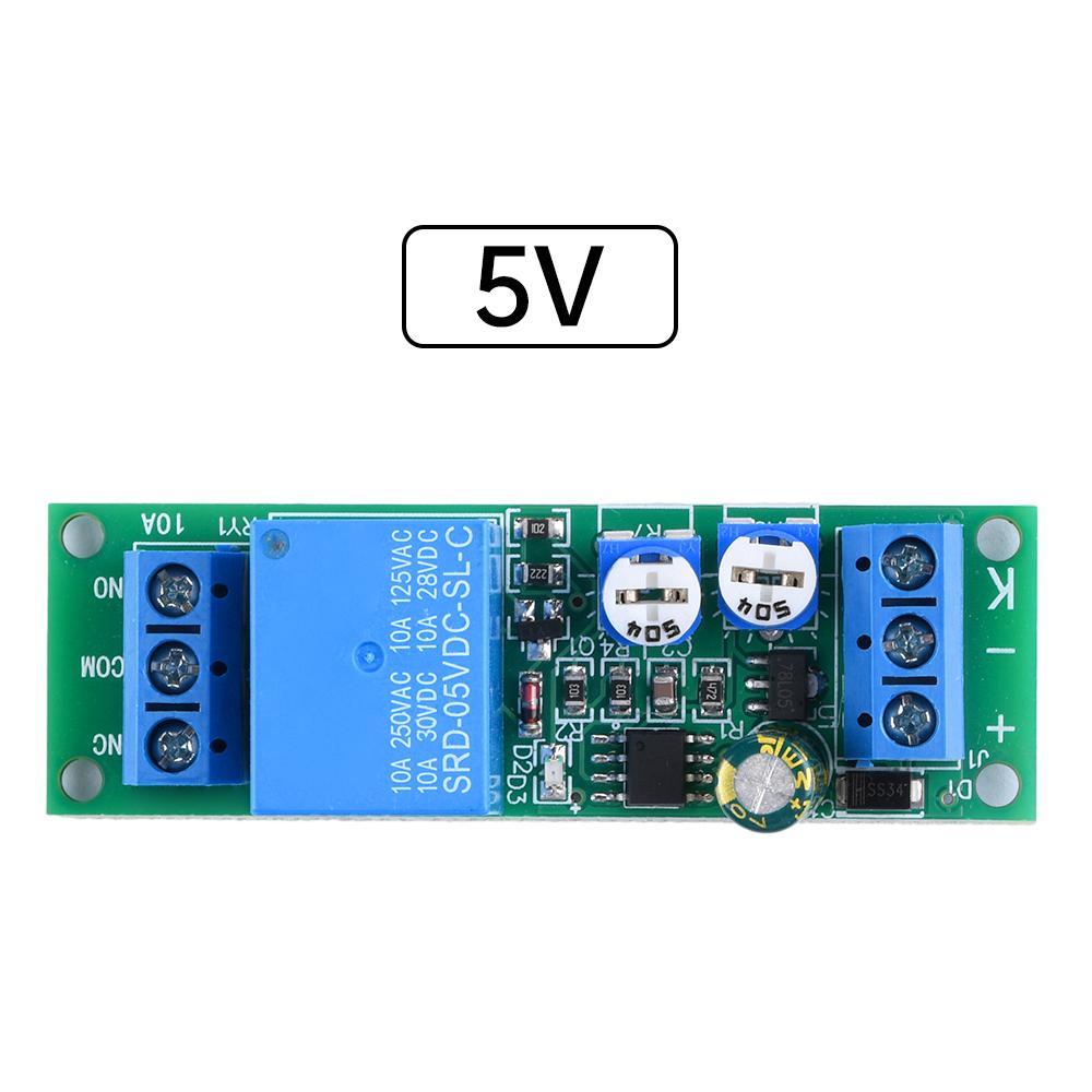 DC5V 12V 24V Adjustable Cycle Timer Dual Delay On/Off Switch 0-10sec/0-100sec/0-15min Timer Control Delay Relay Module