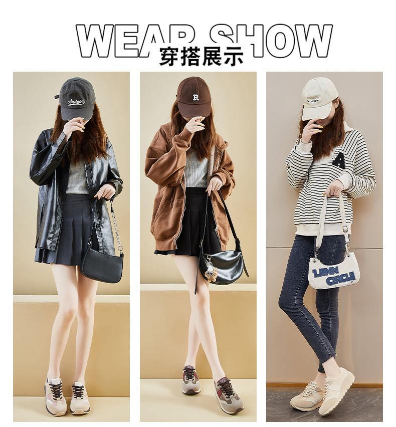 Spring New Forrest Gump Shoes Women's Sports Thick Sole Height Increasing Casual Street Photo