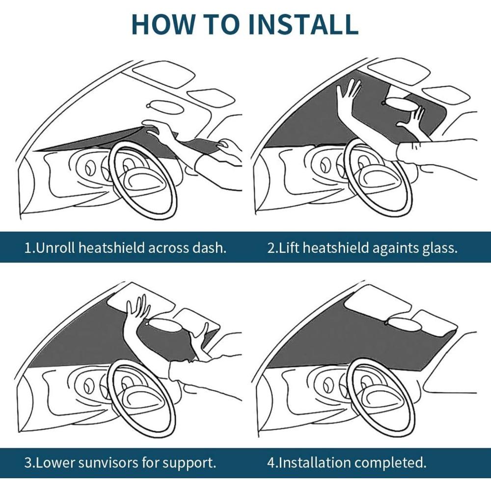 Skull Car Sunshade for Front Windshield Sunshades Sun Visor Protector Blocks Uv Rays Foldable Keep Your Vehicle Cool