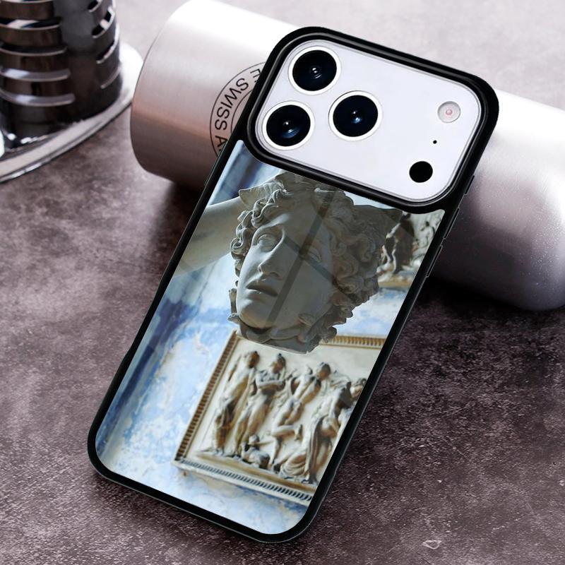Греческая эстетика Гипсовая статуэтка Чехол для телефона для iPhone 17 16 15 Pro Max Air 14 13 12 11 Plus Ударопрочный чехол