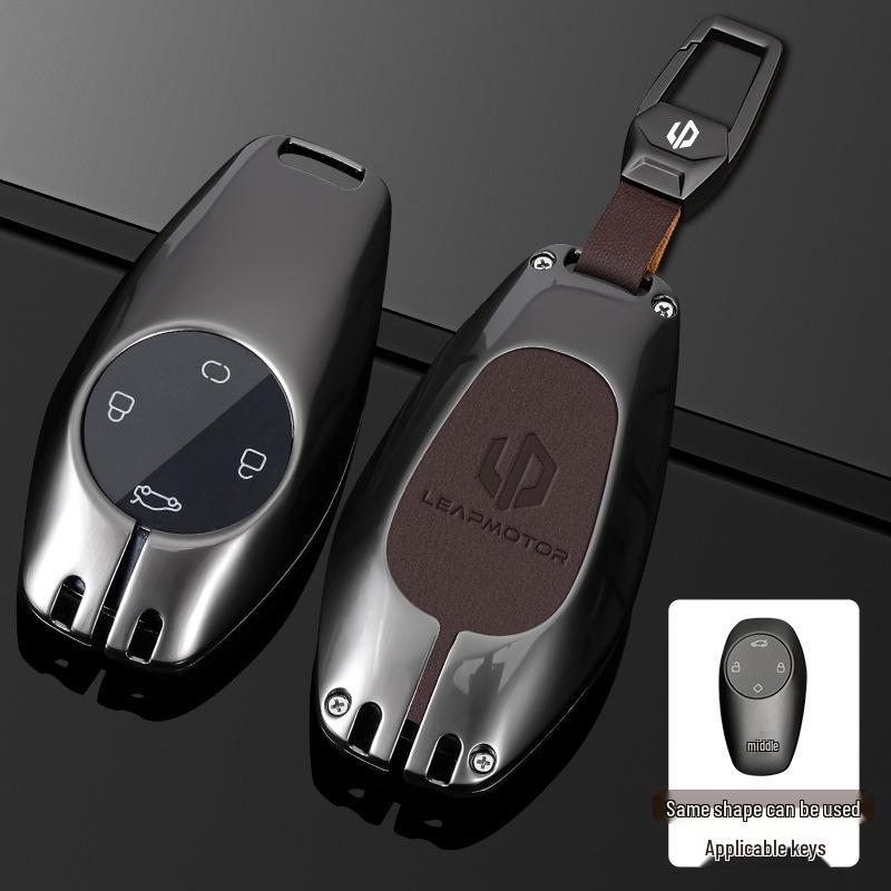 Чехол для ключей Leapmotor для C01/T03 и C11 Пряжка, S01 Увеличенный запас хода, Модель 2022 года - Полное покрытие