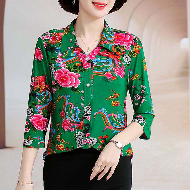 Элегантный летний топ, женская рубашка, повседневная свободная женская винтажная блузка, летняя одежда
