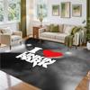 Linkin Park Design Crystal Velvet Rug Soft Decorative Mat for Bedroom Entrance