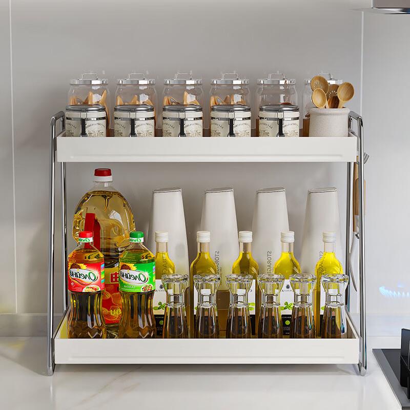 OIMG Stainless Steel 2-Tier Countertop Spice Rack