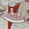 Plaid Doll Dress Up Clothes Cotton Kawaii Mini Doll Skirt Cute Exquisite Doll Skirt  Kids Gifts