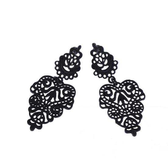 Vintage Women's Bohemian Hollow Design Long Drop Dangle Earrings Piercing Jewelry