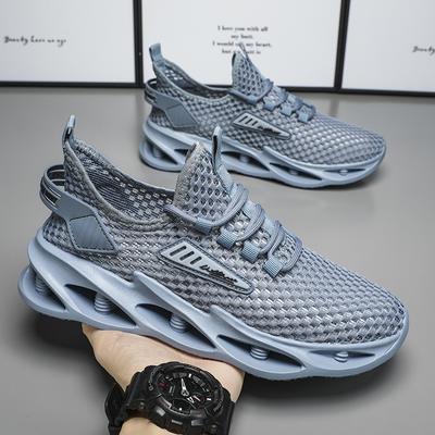 Модные летние мужские тонкие кроссовки Tide Hollow Breathable мужские кроссовки бренда Tide Running Net Shoes Youth Blade Shoes 2024 NEW