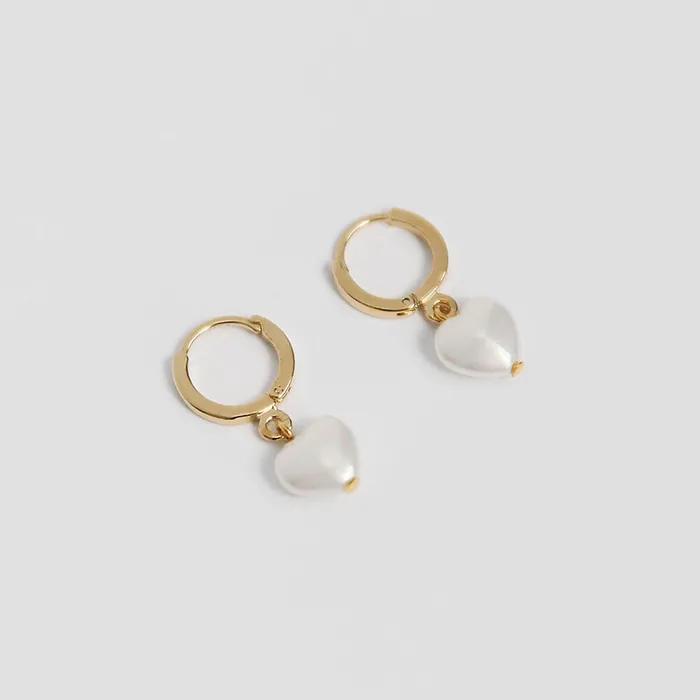 Сердечки серьги в одно касание (2colors)