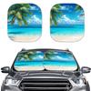 Car Sunshade Summer Seaside Sea Turtle Printing Aluminum Foil Sunshade Heat Insulation And Sun Protection Digital Printing