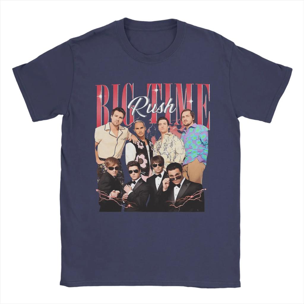 Big Time Rush Band T Shirt Summer Cotton TShirts for Unisex Women Fashion Printed Tshirt ShortSleeved Y2K Tees