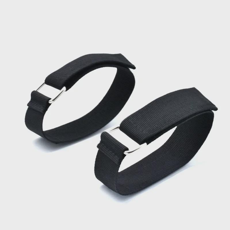 Плетеный ремень для переноски с обратной металлической пряжкой и липучкой, ширина 2 см